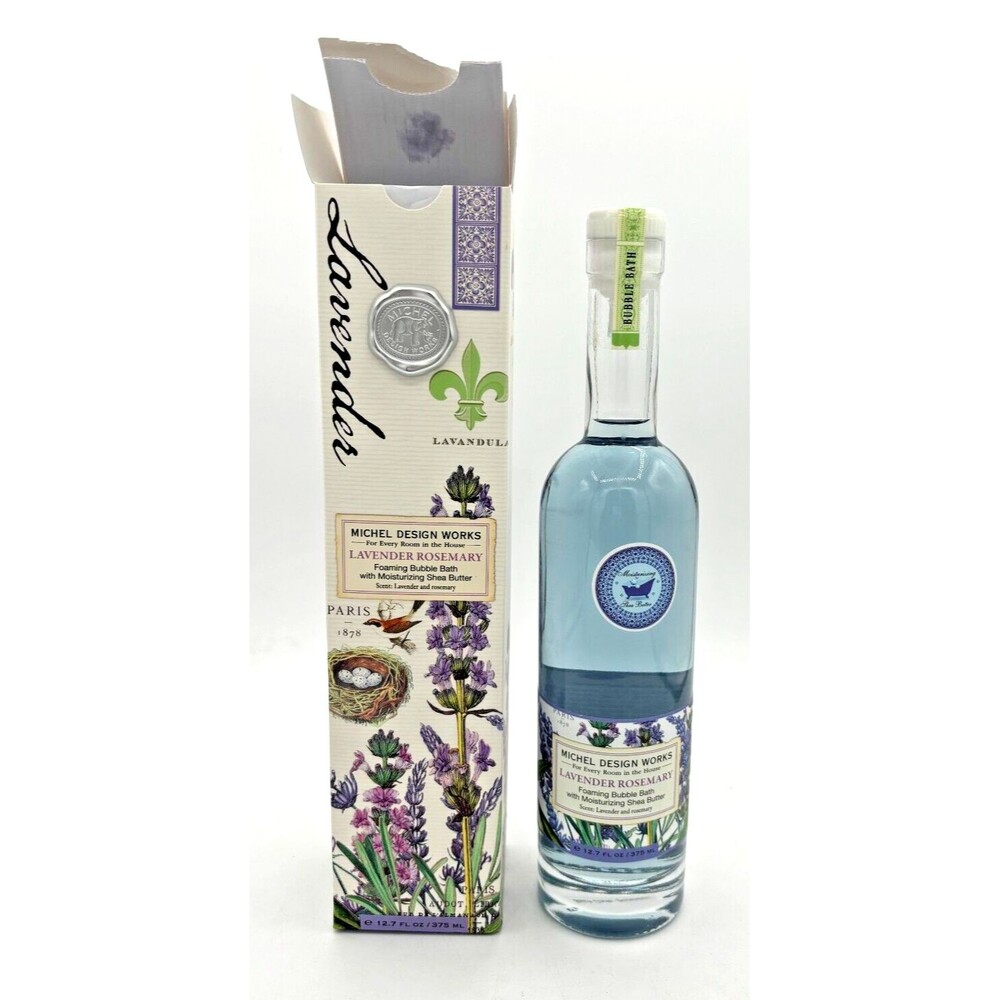 Michel Design Works‎ Foaming Bubble Bath With Shea Butter Lavander Rosemary NOB